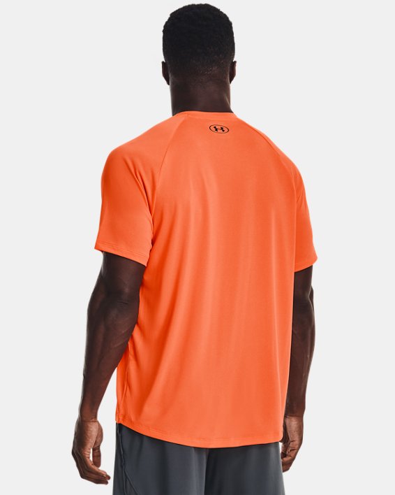 Men's UA Tech™ 2.0 Textured Short Sleeve T-Shirt, Orange, pdpMainDesktop image number 1